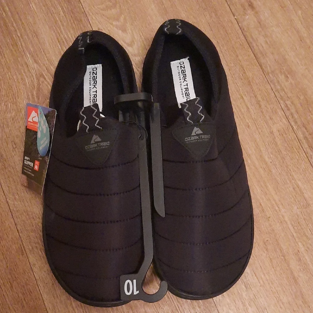 Ozark Trail Black Slip-On Loafers for Men Water Repellent Outdoor Gear - Picture 1 of 5